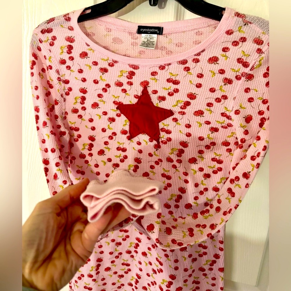 Eyeshadow thermal, pink red cherries star